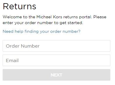 michael kors return labels.